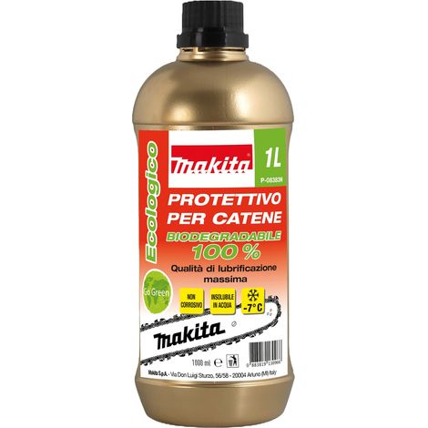 OLIO PROTETTIVO PER CATENE MAKITA BIODEGRADABILE AL 100% , 1 LITRO - P-08383N