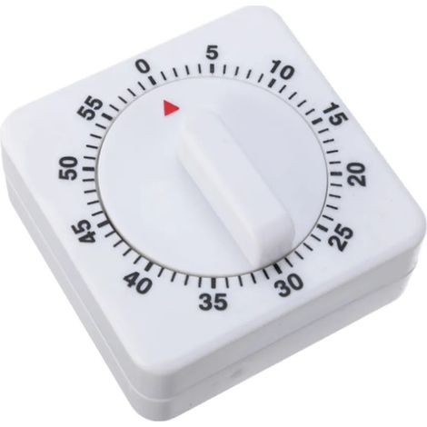 Temporizador de cocina mecánico, temporizador de cocina de acero inoxidable, temporizador de corto tiempo, timbre fuerte, cocina casera, cocción, horneado, cocción al vapor, cuenta atrás de 60 minutos (1/5)