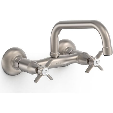 GRIFO BIMANDO MURAL PARA COCINA CON CAÑO SUPERIOR
