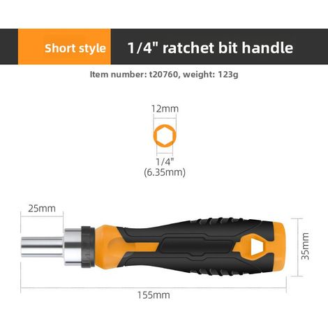 Kit tournevis cruciforme/plat/ Torx T30, embouts multiples, manche à cliquet jaune, outils de réparation (1/5)