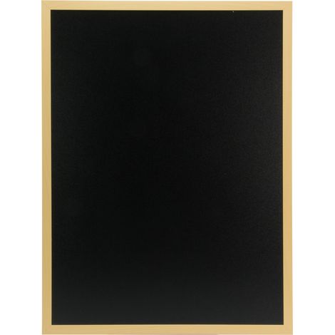 Tableau ardoise securit woody cadre bois teck 60x80 cm