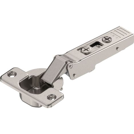 Blum Clip Top Scharnier ohne Feder - Winkelscharnier -15 Grad Möbelscharnier, Stahl vernickelt (1/2)