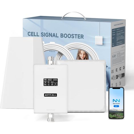 Amplificateur Reseau Mobile pour Bande 3 et 20, Amplificateur de Signal Cellulaire pour Maison Bureau, 5G 4G LTE GSM Répéteur à Gain élevé, Compatible avec Orange SFR Bouygues Telecom Free (1/5)