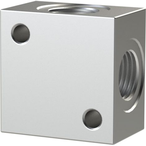 Riegler Kreuz-Verteiler, G 3/8 Aluminium, SW 25 (1/3)
