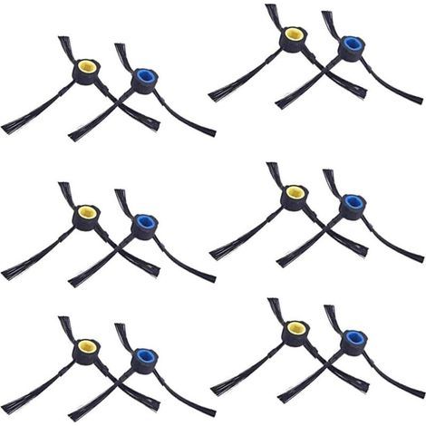 BUNTHAUS PA Lot de 12 brosses latérales pour AMIBOT Animal Premium H2O (6 paires)