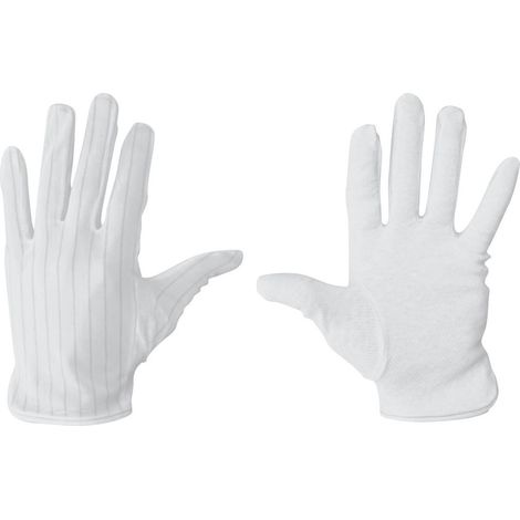BJZ C-199 2814-M ESD-Handschuh rutschfest Kleider-Größe: M Polyester, Polyurethan