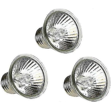 Lot de 3 ampoules solaires chauffantes à spectre complet de 50 W pour le bronzage