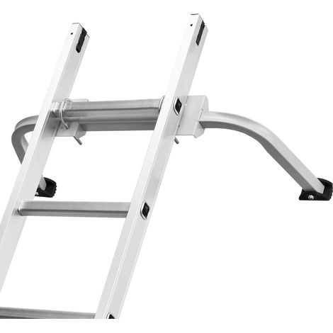 Stabilisateur d'échelle, entretoise pour échelle extensible, accessoire robuste pour gouttières et murs, usage facile, adaptable, pieds antidérapants, charge max 150 kg. (1/5)