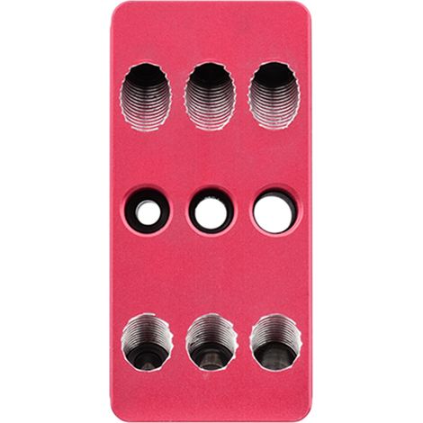 Lot de 3 forets bois 6/8/10mm + gabarit percage 30/45/90° inclinomètre multifonction et guide trous encliquetés pour menuiserie (1/5)