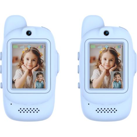 Lot de 2 Talkie-Walkie, Écran Vidéo, Changeur de Voix, Jouet Enfant 3-12 Ans (1/5)