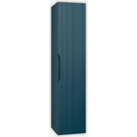 Colonna bagno sospesa reversibile in MDF Solmira 160 - Blu