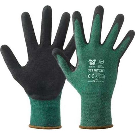 GUANTE PROFESIONAL ANTI-CORTE 'NITCUT' NEGRO Talla 9
