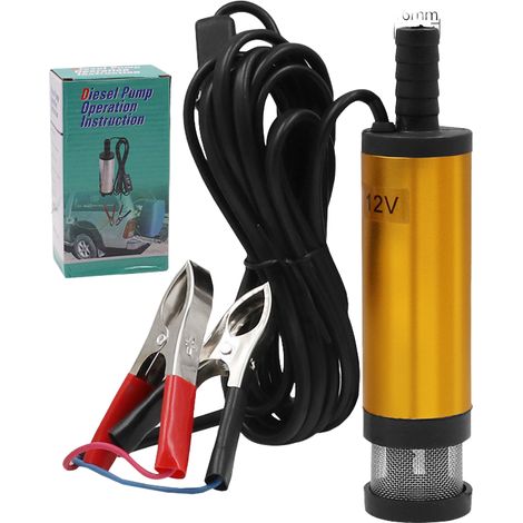 Pompe submersible avec interrupteur flottant, adaptée aux outils de ravitaillement en eau, diesel, kérosène, pompe à eaux usées submersible portable en acier inoxydable, adaptée au sous-sol d'un étang (1/5)