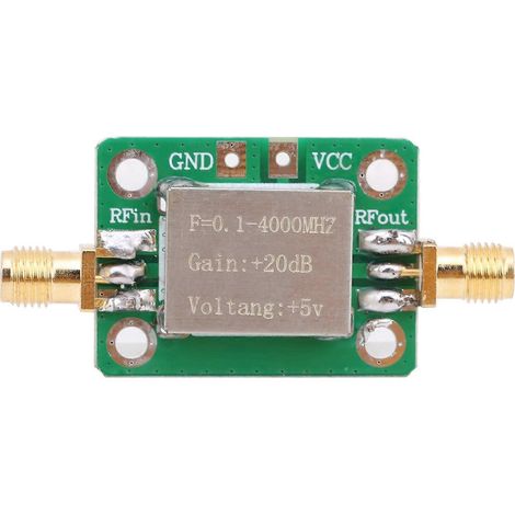 Kurzwellenverstärkermodul für Funkkommunikation (0,1–4000 MHz), SMA-Standardbuchse