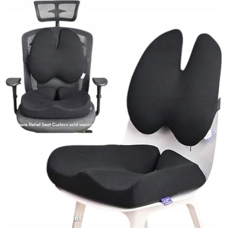 Cuscino ortopedico 2 in 1 per seduta e schienale, ideale per ufficio, auto, sedia e poltrona. (1/5)