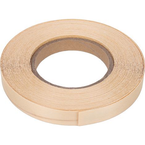 1 rouleau de bandes de chant en bois de bouleau, ruban adhésif thermofusible pour la restauration de meubles d'armoire, largeur 1.9cm, longueur 15M (1/5)