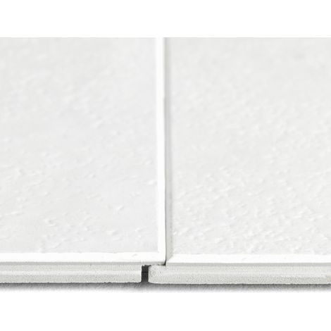 Grosfillex Kunststoffpaneel Steinoptik 120 x 60 cm 5 mm weiß Dekorative Wandvertafelung