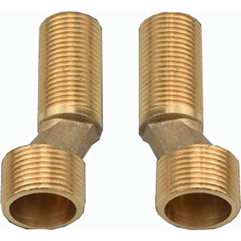 Excentric Bath Shower Mixer Tap, Brass Angled Reducer, Adjustable Swivel Arm, 1/2 3/4, Gold A (1/2)