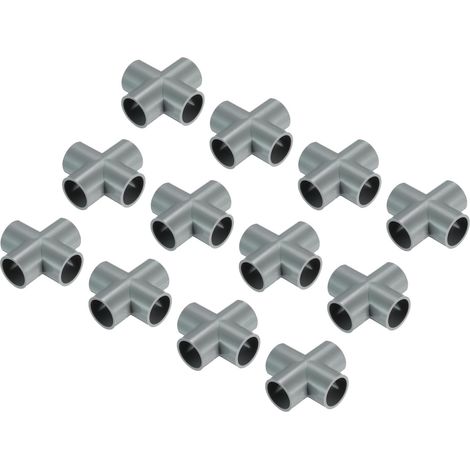 Lot De 12 Raccord PVC Coude Conduit 1 Pouce Blanc (1/5)