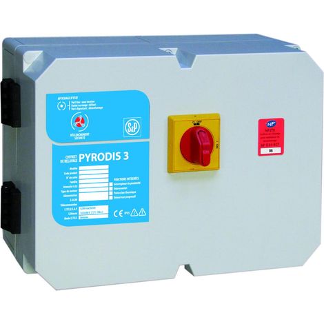 Coffret de relayage, désenfumage seul, 1V tri, 43,3A, dépressostat, inter prox S&P (UNELVENT) 710277