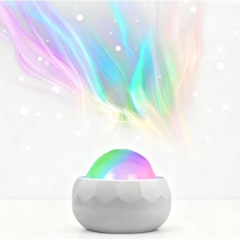Projecteur d'étoiles, lampe d'ambiance relaxante, couleurs réglables, 10,9 cm, blanc (1/5)