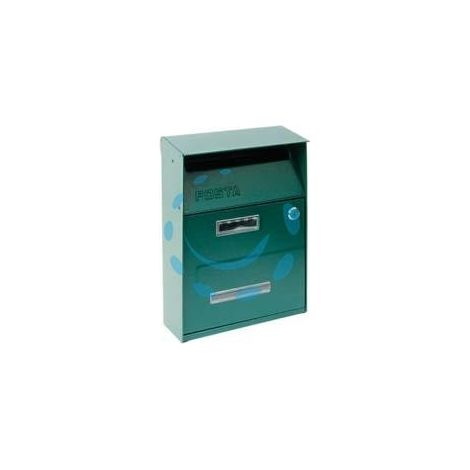 CASSETTA POSTALE PORTARIVISTE PER ESTERNI VERDE - cm.21,5x10,5x33h. - colore verde