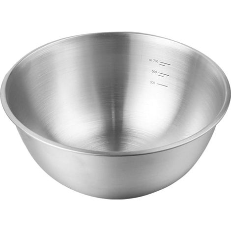 Bol mélangeur en acier inoxydable 17 cm – Bol de conservation alimentaire et saladier, pour mélanger crème, œufs et pâte, résistant aux chocs, compatible lave-vaisselle (1/5)