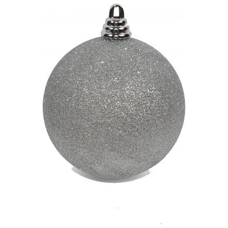 PALLA 15CM GLITTERATA I SILVER