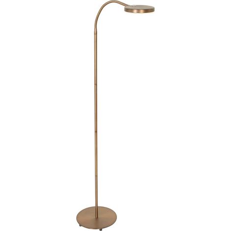 Stehleuchte Leselampe Beistellleuchte LED Flexo Wohnzimmerlampe dimmbar bronze (1/5)