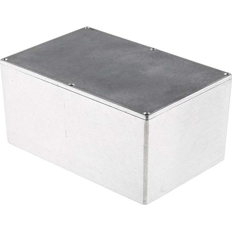 Boîtier RS PRO en Fonte d'aluminium, 222.2 x 146 x 106.5mm, Argent IP66, Blindé ( Prix pour 1 ) (1/3)