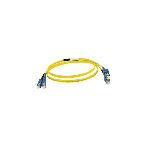 jarretière optique - duplex - sc/sc - catégorie os2 - 9/125 µm - 1 mètre - gigamédia d3mcc1m