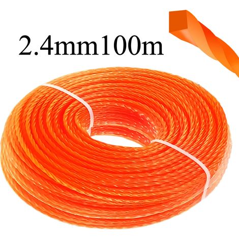 (B2,4 mm 100 m) Fil de débroussailleuse en nylon, diamètre 100 m, pour tondeuses à gazon STIHL, pièces détachées pour outils de jardin motorisés (1/5)