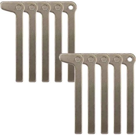 Lot de 10 lames de clé vierges d'urgence HU100R (plaque G) pour clé de secours BMW X7 avec carte à puce (1/5)
