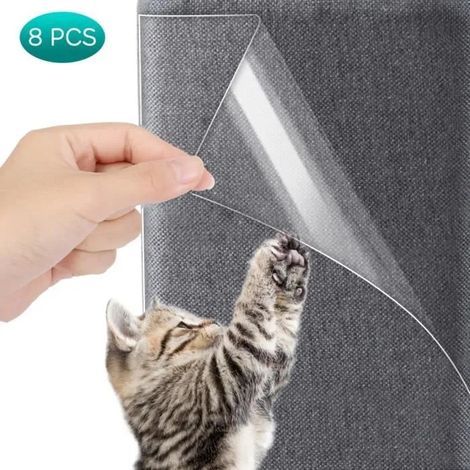 Lot de 8 pcs M+L Protections Anti-Rayures pour Meubles Protégez Vos Meubles Contre Les Griffes de Chien/Chat -TUN (1/4)