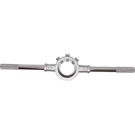 Bgs Technic – Porte-filière n° 5 38 x 13 mm – Cage 38.1 x 13 mm – Poignées en acier démontables – Tête en zinc coulé avec vis de serrage
