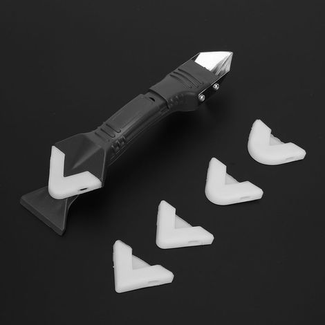 Ensemble de grattoirs à mastic, de racloirs d'angle et de dissolvants pour joints et calfeutrage manuels (1/5)