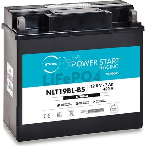 NX - Batterie moto Lithium YT19BL-BS / NLT19BL-BS / 51913 12.8V 8Ah