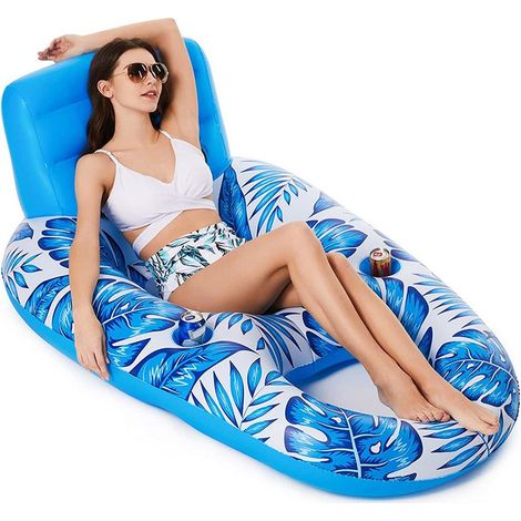 Parasol gonflable, banc en forme de U, dossier de piscine, chaise longue, rangées flottantes (1/3)