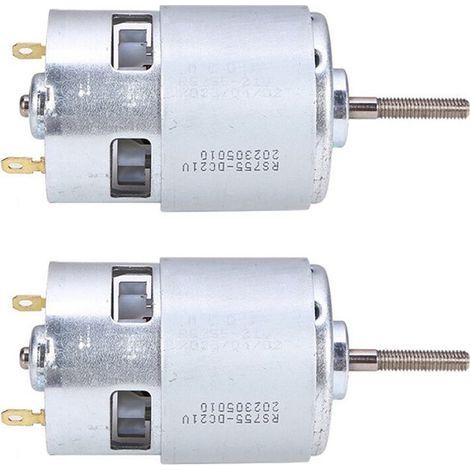 2X 755 Moteur à Courant Continu 12 V Moteur de Débroussailleuse Moteur à Couple Élevé pour Tondeuse à Gazon Tronçonneuse au Lithium Lave-Auto (1/4)