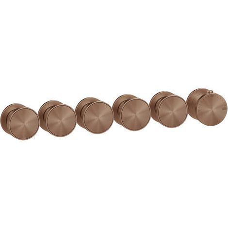 Conjunto de termostato listo para montar Gessi Origini, 5 vías,