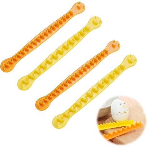 4 Pieces of Egg Cutters, Flower Shaped Egg Tool, Boiled Egg Cut Flower Styler, Kitchen Tools, Used for Cutting Hard Boiled Eggs (1/5)