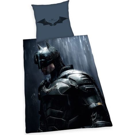 Herding Batman Biancheria da Letto, Cotone, Multicolore, Federa 80x80 cm, Copripiumino 135 x 200 cm (1/5)
