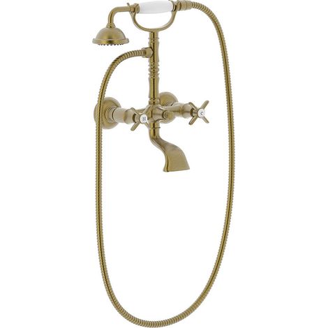 Mélangeur bain‑douche Douchette à main anticalcaire avec support orientable. Fle - TRES 24217601LM (1/2)