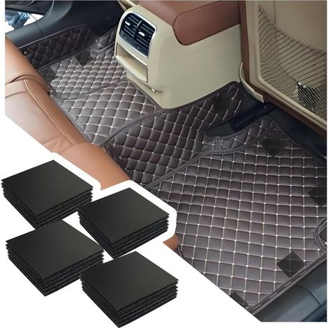 Juego de 20 clips de fijación para alfombrillas de coche，aptos para moqueta，alfombrillas antideslizantes universales (1/5)