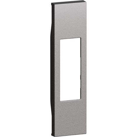 Cover per prese standard italia p11 e p17/11 steel 1 modulo living now bticino - ks02