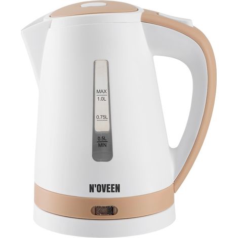 Bollitore elettrico Noveen EK1202 da 1 litro, 2200 W, beige. (1/4)