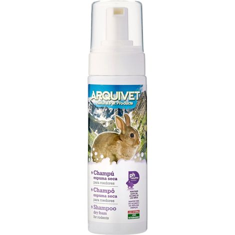 Arquivet Champú Espuma seca para roedores-200 ml Shampoo Schiuma secca per roditori 200ml, 200 ml (Paquete de 1), 200 unità (1/4)
