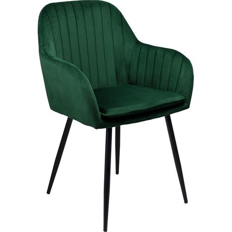 Poltrona in velluto verde scuro SEVILLA VELVET