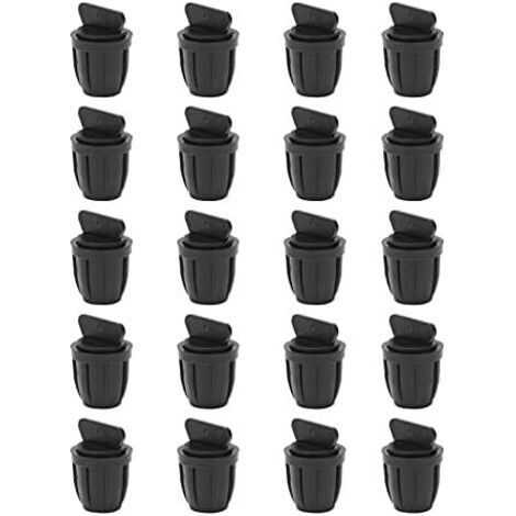 CSPARCV ABS pipe end cap 8/11, 20 pieces with barbed drip end cap for drip irrigation hoses--DTEKGAZ