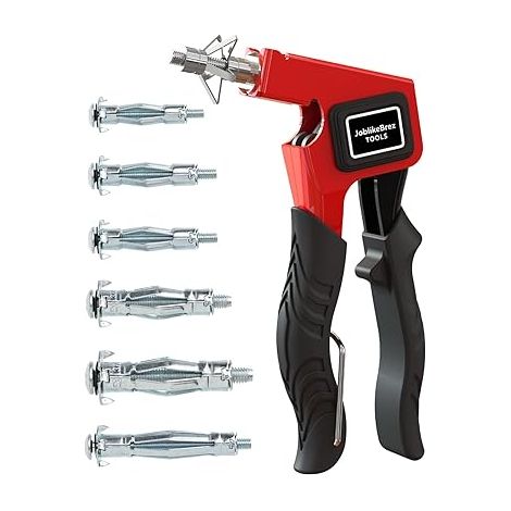 Kit 34 Chevilles Molly Métalliques pour Placo (5–28mm) et Mur Creux, Charge Lourde 25kg, Pince Molly Professionnelle Compatible M3/M4/M5/M6/M8 – Fixation pour, Étagère, Tringle à Rideau, Cadre Photo (1/5)